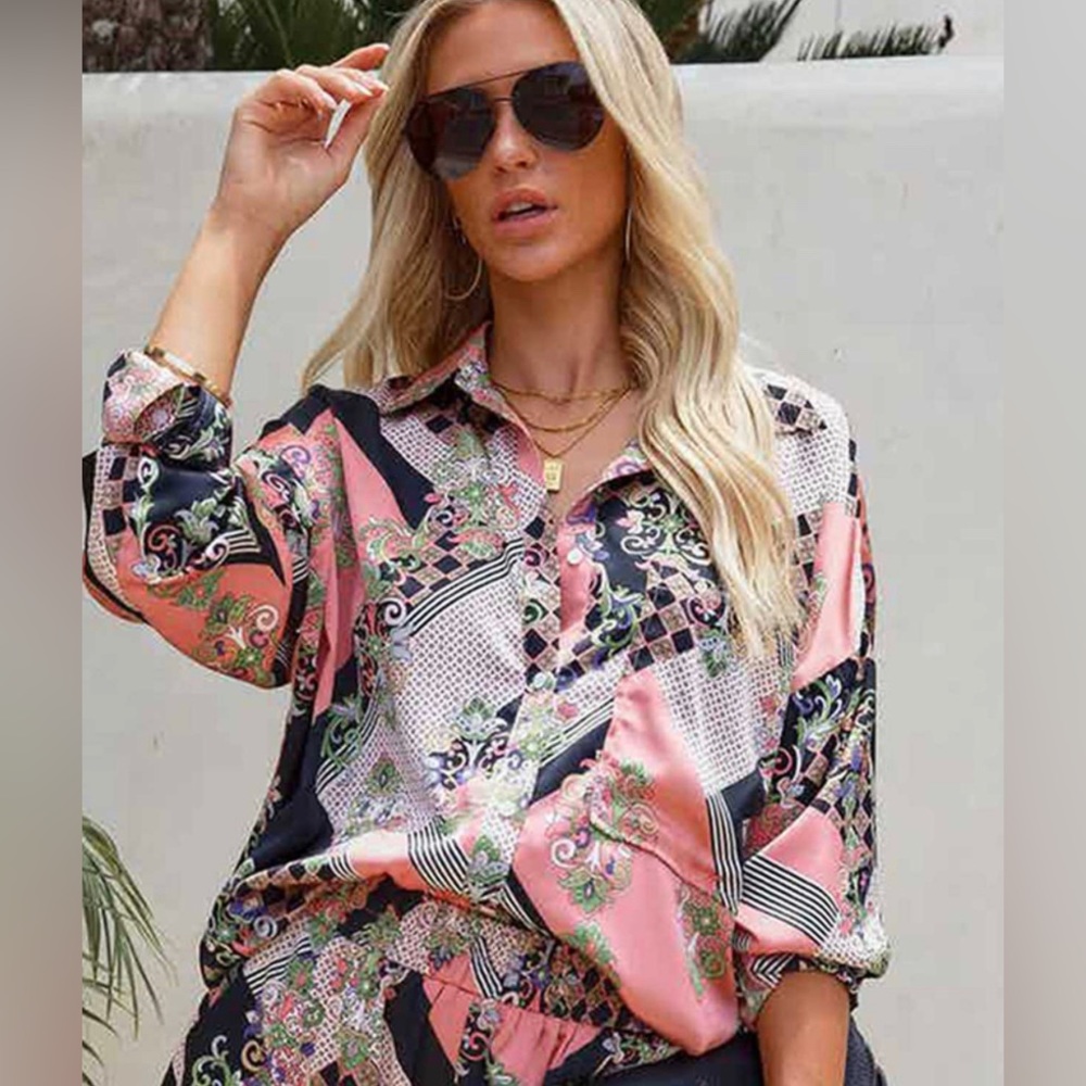 Floral print blouse from Vici!
